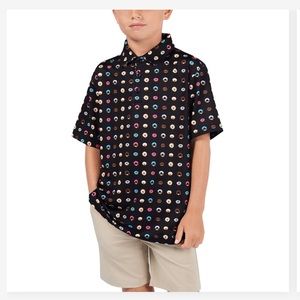 PARDON MY TAKE JELLY DONUT PRINTED YOUTH POLO